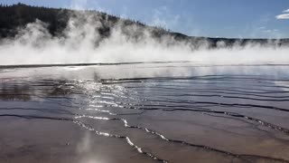 Geyser Basin in Yellowstone National Park