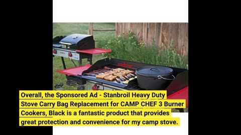 Customer Feedback: Sponsored Ad - Stanbroil Heavy Duty Stove Carry Bag Replacement for CAMP CHE...