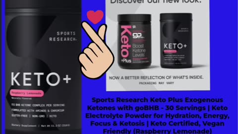 Limited Time Deal $36.76 Sports Research Keto Plus Exogenous Ketones