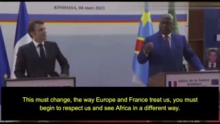 CONGO PRESIDENT TSHISEKEDI SHUTS DOWN MACRON AT THE PRESS CONFERENCE