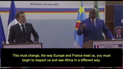 CONGO PRESIDENT TSHISEKEDI SHUTS DOWN MACRON AT THE PRESS CONFERENCE