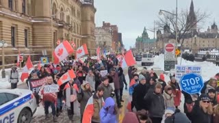 Canada Truckers for Freedom demonstration in 2023