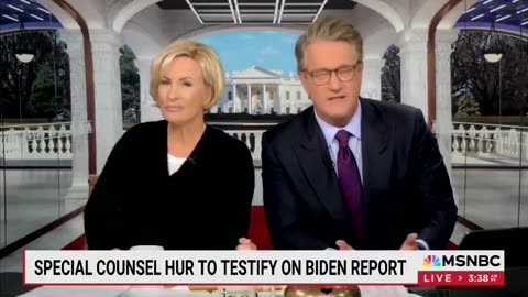 Robert Hur's report | Mika Brzezinski tried to shush her husband Joe Scarborough