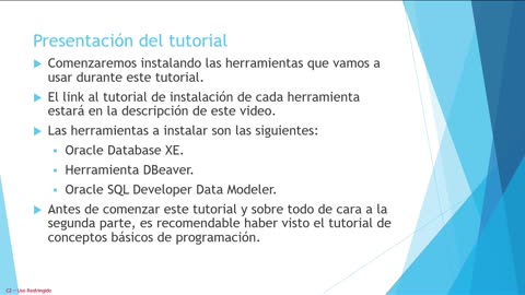 Oracle y el lenguaje PL/SQL parte 1. Presentación del curso e instalación de herramientas