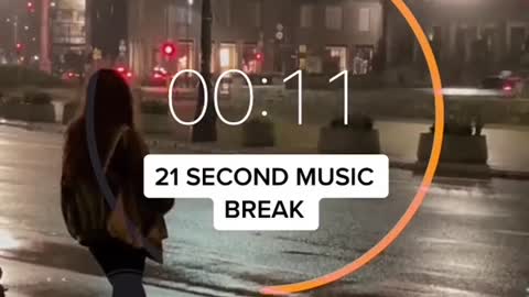 21 second music break