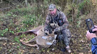 Nov 6, 2021 INDIANA BUCK WITH A BOW - graphic