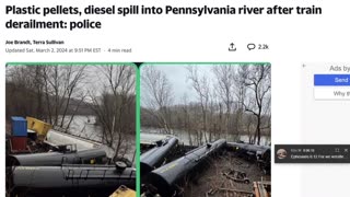 OOPS THEY DID IT AGAIN! TRAIN POISONS THE PUBLIC'S DRINKING WATER!