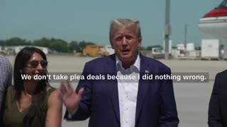 Trump Takes A Stand: "We Don't Take Plea Deals"