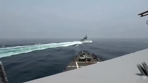 US releases video of Chinese ship's 'unsafe maneuver'