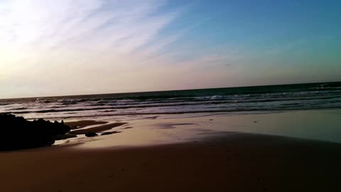 Liencres beach in the afternoon