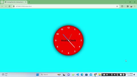 Analog Arsenal: Constructing a Stylish Clock with HTML, CSS, and JS