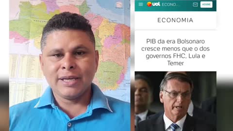 Com Bolsonaro o PIB do Brasil foi o menor em relação aos presidentes FHC, Lula, Dilma e Temer.