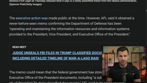 Obama Memo WRECKS Classified Docs Case