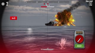 U Boat attack | Sank Cargo ships x2 destroyer x3