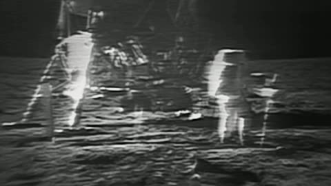 Restored Apollo 11 Moonwalk Original NASA EVA Mission Video Walking on the Moon