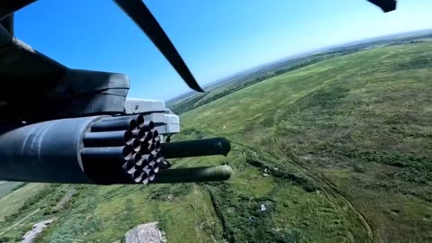 Ka-52 destroys enemy hardware in Krasny Liman direction