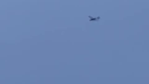 Ukrainian Air Forces shot down drone over the center of Kyiv today