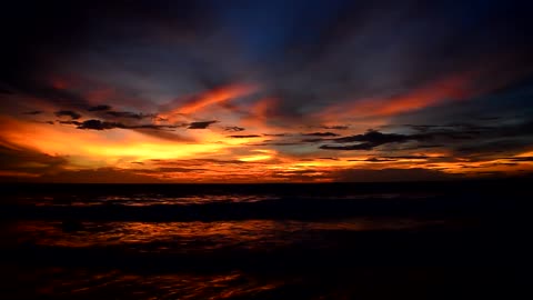 Beautiful Sunset Sky - HD Stock Footage