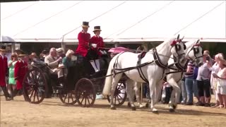 Britain's Prince Charles and Camilla visit flower show