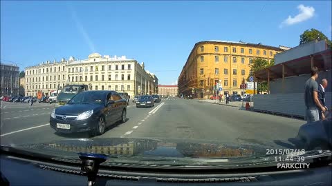 Pedestrian Smoked At Crosswalk