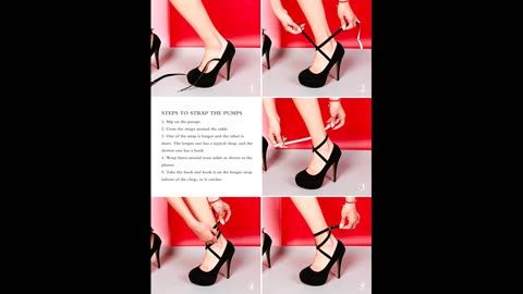 OCHENTA Women's Ankle Strap Platform Pump PartyHigh Heel