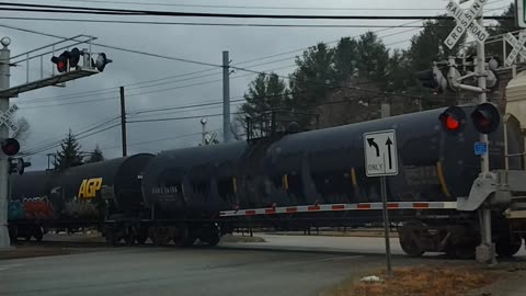 Train passing by in Connecticut