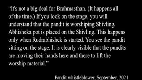 Maharishi Vedic Pandit gives a tour