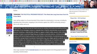 PAYPAL REINSTATES MISINFORMATION THEFT! - SOCIAL CREDIT IS HERE! - THEY'RE COMING FOR YOUR MONEY!