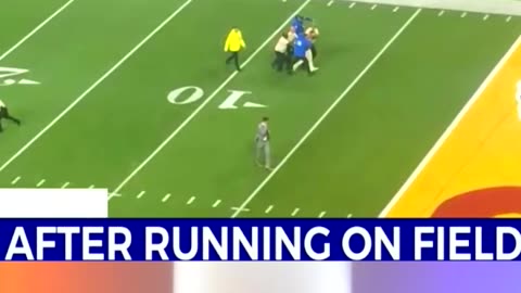 Streakers Ran Onto The Field During The Super Bowl