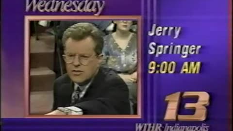 July 13, 1993 - Bumpers for 'Jerry Springer' & 'NBC Movie of the Week'