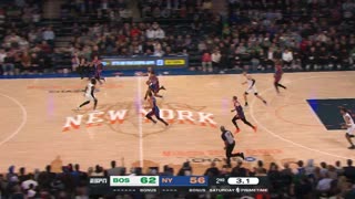 Hart Beats Buzzer with Length-of-Court Hustle! Celtics Lead at Half | Celtics vs Knicks