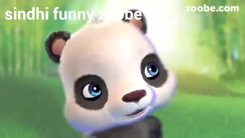 No 3 Sindhi funny cute little panda cartoon zoobe 2016