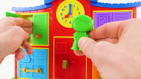 Best Toddler Learning Video for Kids: Locking Toy School!