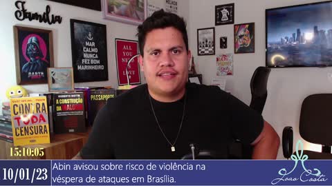 Abin avisou sobre risco de violência na véspera de ataques em Brasília.