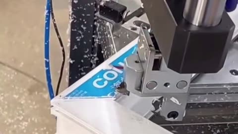 CNC corner cleaning machine with nine cutters