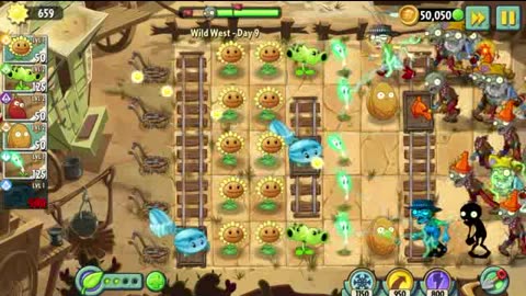 Plants vs Zombies 2 - WILD WEST [HD] - Day 9