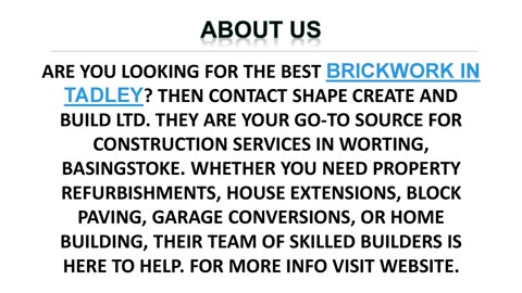 Best Brickwork in Tadley