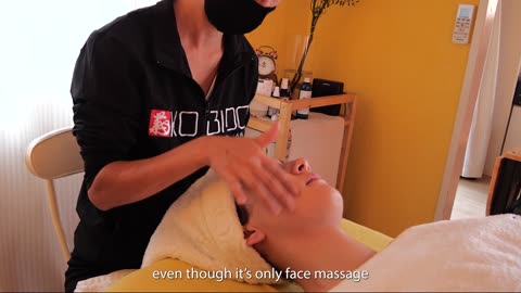 I tried 540 years old Art of Face Massage in Tokyo, Japan (soft spoken)