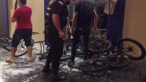 Saqueo en local de bicicletas, Bucaramanga