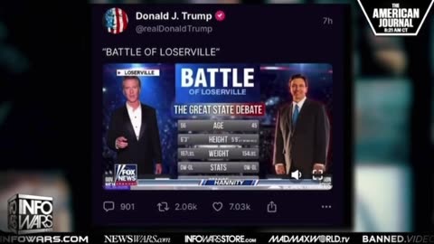 Trump post hilarious "Battle of Loserville" Newsom-DeSanctimonious debate