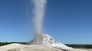 White Dome Geyser Eruption