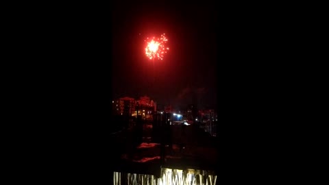 Fireworks video captured from my home