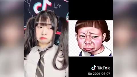 Cute Funny Face Show Tik Tok