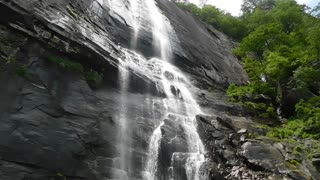 Hickory Nut Falls in Chimney Rock, NC State Park 404 ft. waterfall