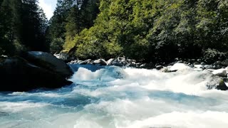 Strong Current Of A River Stream