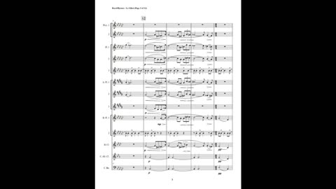 Maurice Ravel – Le Gibet (Flute Choir + Bass Clarinet, Contralto Clarinet & Contrabassoon)