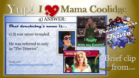 Who doesn't love Jennifer Coolidge?! Even geeky Transformers fans like me impersonate her!