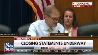 Rep Jim Jordan closing statement