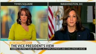 Kamala Harris laughs when asked about getting the virus "under control"