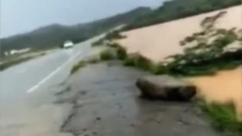 Super vortex appears at flood site